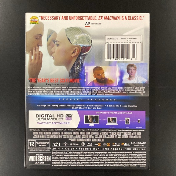NEW: Ex Machina - Blu-ray - Picture 2 of 6